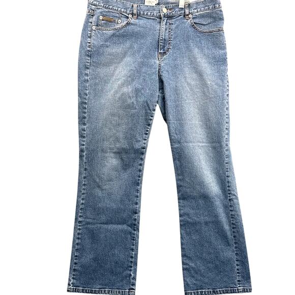 Calvin Klein Vintage 90s Bootcut Denim Blue Jeans Women 14 - Picture 1 of 9